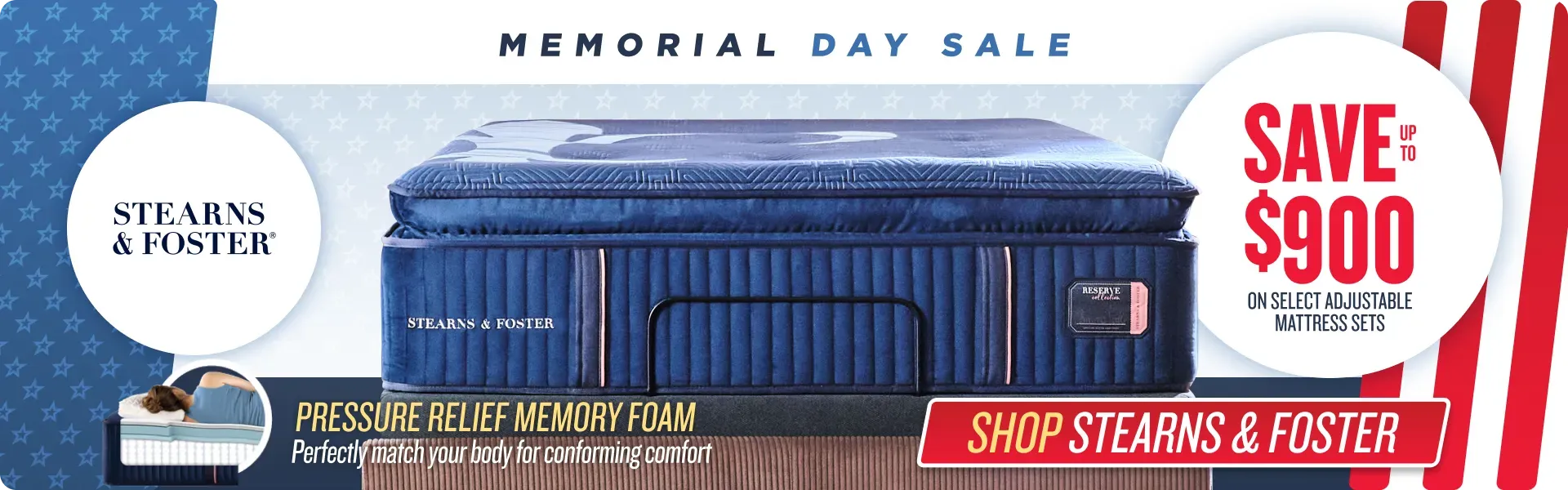 Memorial Day Sale stearns & Foster